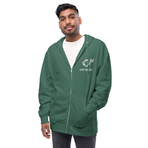 unisex-fleece-zip-up-hoodie-alpine-green-front-2-6452414f0cb6f.jpg